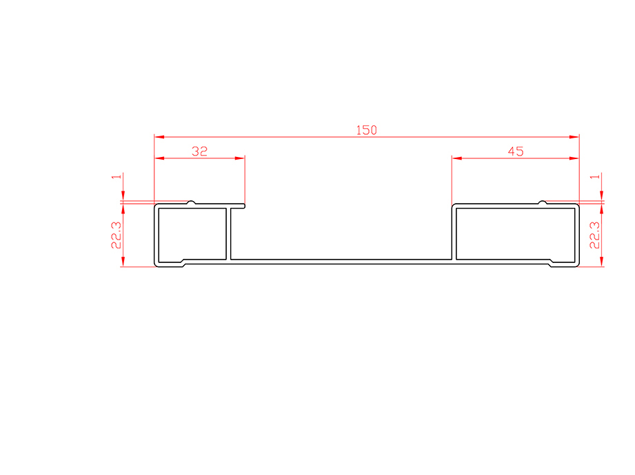 鋁合金熱擠壓型材 LX-4865