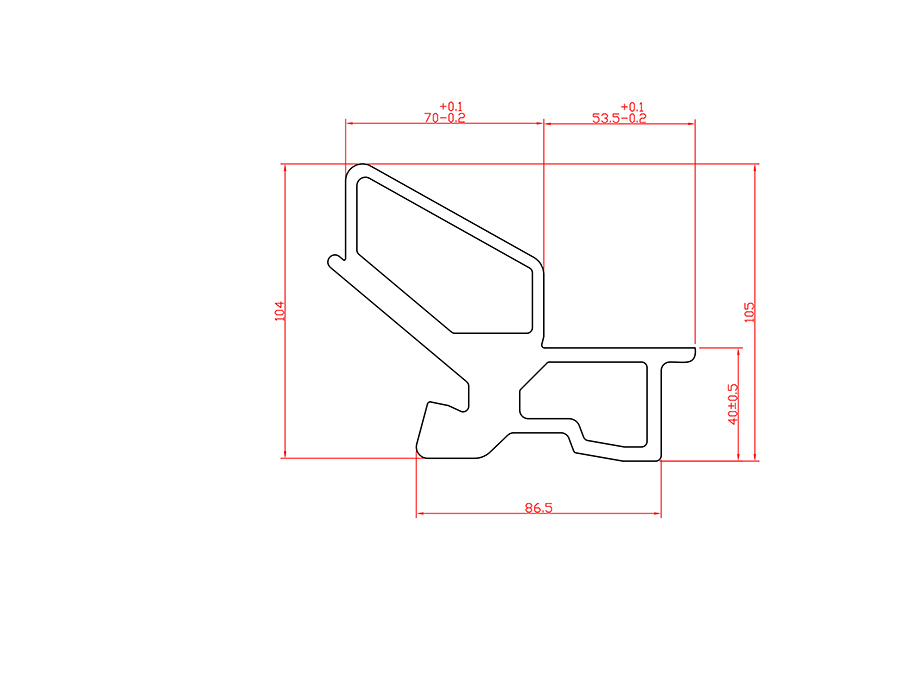 鋁合金熱擠壓型材 LX-4819