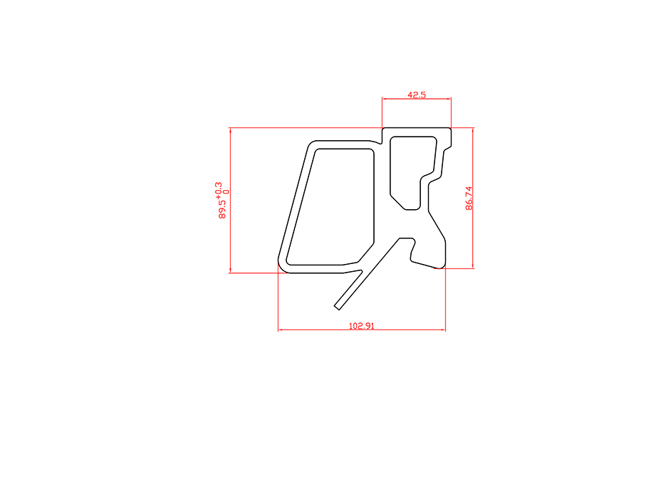 鋁合金熱擠壓型材 LX-4813