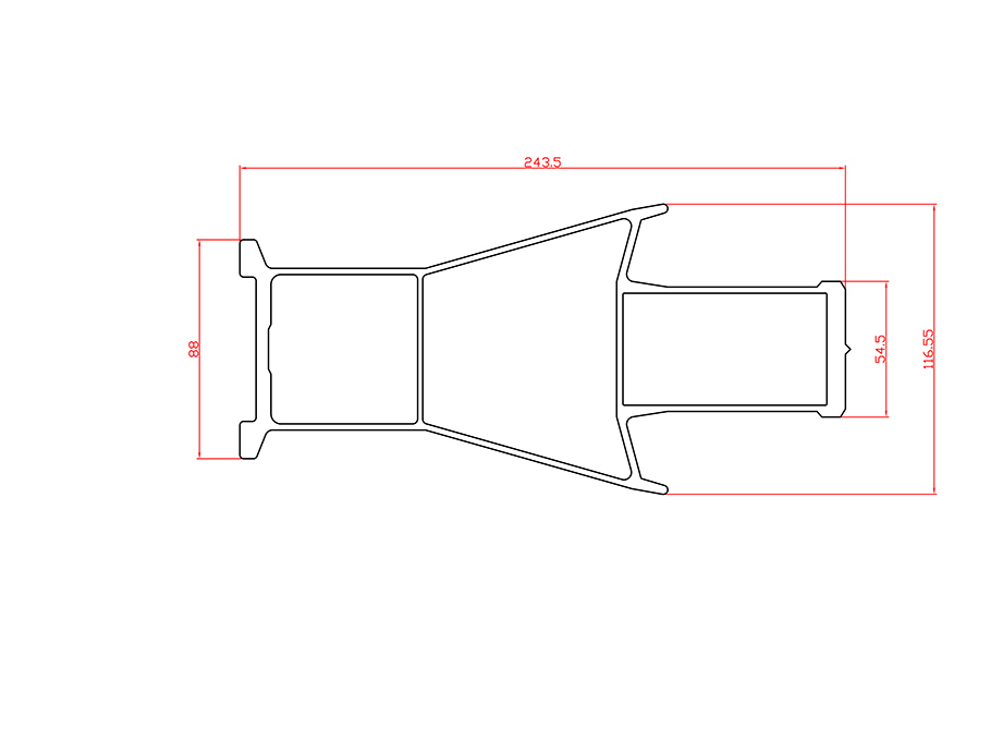 鋁合金熱擠壓型材 LX-4812