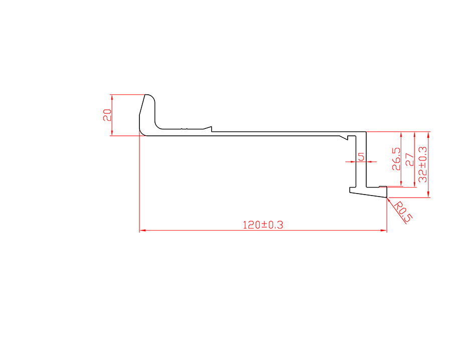 鋁合金熱擠壓型材 LX-4810